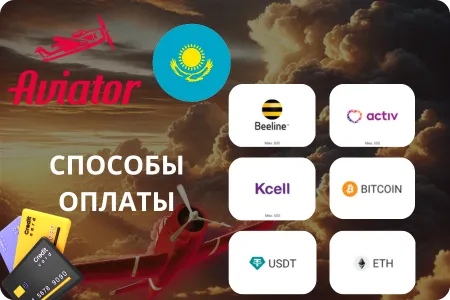 Способы оплаты для игры Aviator